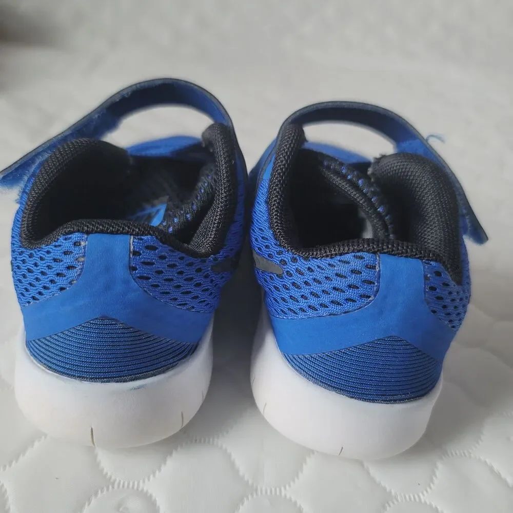 Nike Free Run TDV Kids Toddler Blue Sneakers Shoes Size 6C